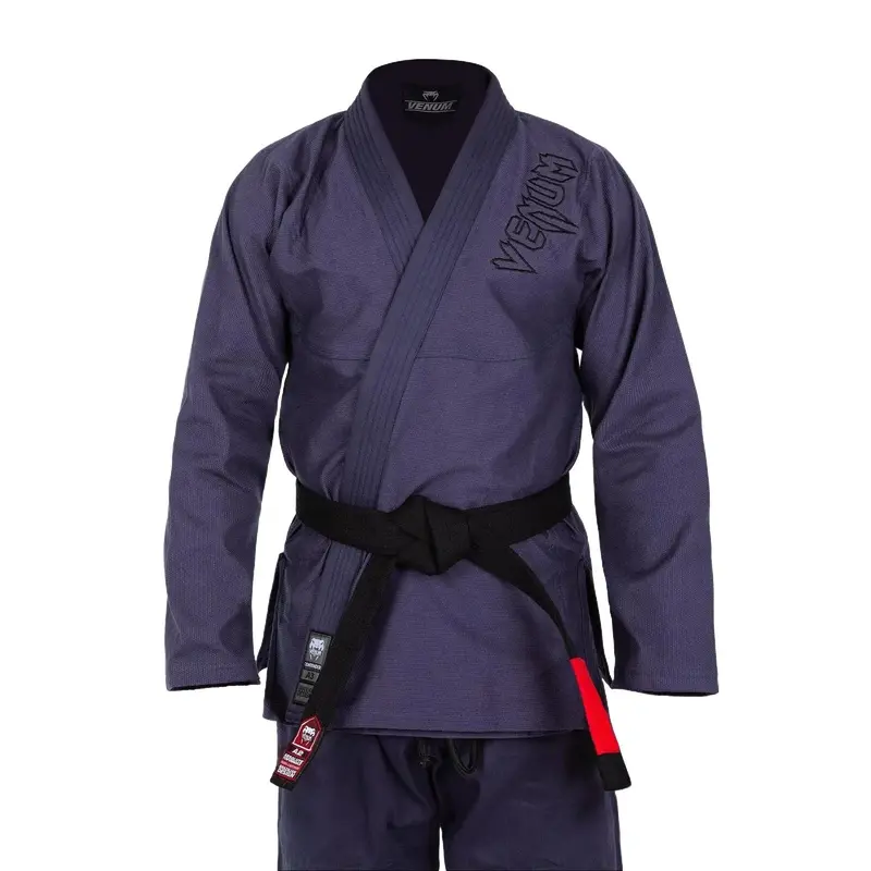 Venum Contender 2.0 Unisex Brazilian Jiu-Jitsu Training GI - Lavender Grey, 100% Pearl Cotton Weave Uniform, Reinforced Seams, Grip-Resistant Padded Collar, Bold Venum Logo, Full Length, Multi-Size, Hang to Dry (Never Tumble Dry)