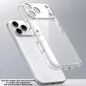 Full Cover Crystal Clear iPhone 17 Pro Max/17 Pro Cellphone Smartphone Protective Case, Casing, Patented Anti-Yellow & Virgin PC+TPU, 15FT Military-Grade Drop Protection, Shockproof, Slim Transparent Women Men Funda para With Lens Protector Accessories
