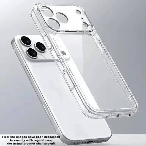 Full Cover Crystal Clear iPhone 17 Pro Max/17 Pro Smartphone Protective Case, Casing, Protective Covers, Patented Anti-Yellow & Virgin PC+TPU, 15FT Military-Grade Drop Protection, Shockproof, Slim Transparent With Lens Protector Accessories