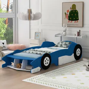 corvette car bed Twin Size Racing Car-Shaped Platform car bed with WheelsV