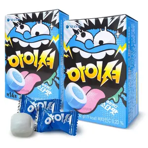 COELO Iciou Extreme Sour Chewing Candy Soda Flavor 42g x 2Packs (Total 2.96oz) K-Food Super Tangy Soft Gummy Candy Chewy Gummies Bites Fruity Flavors, Individually Wrapped Share Size Snacks 아이셔 소다맛