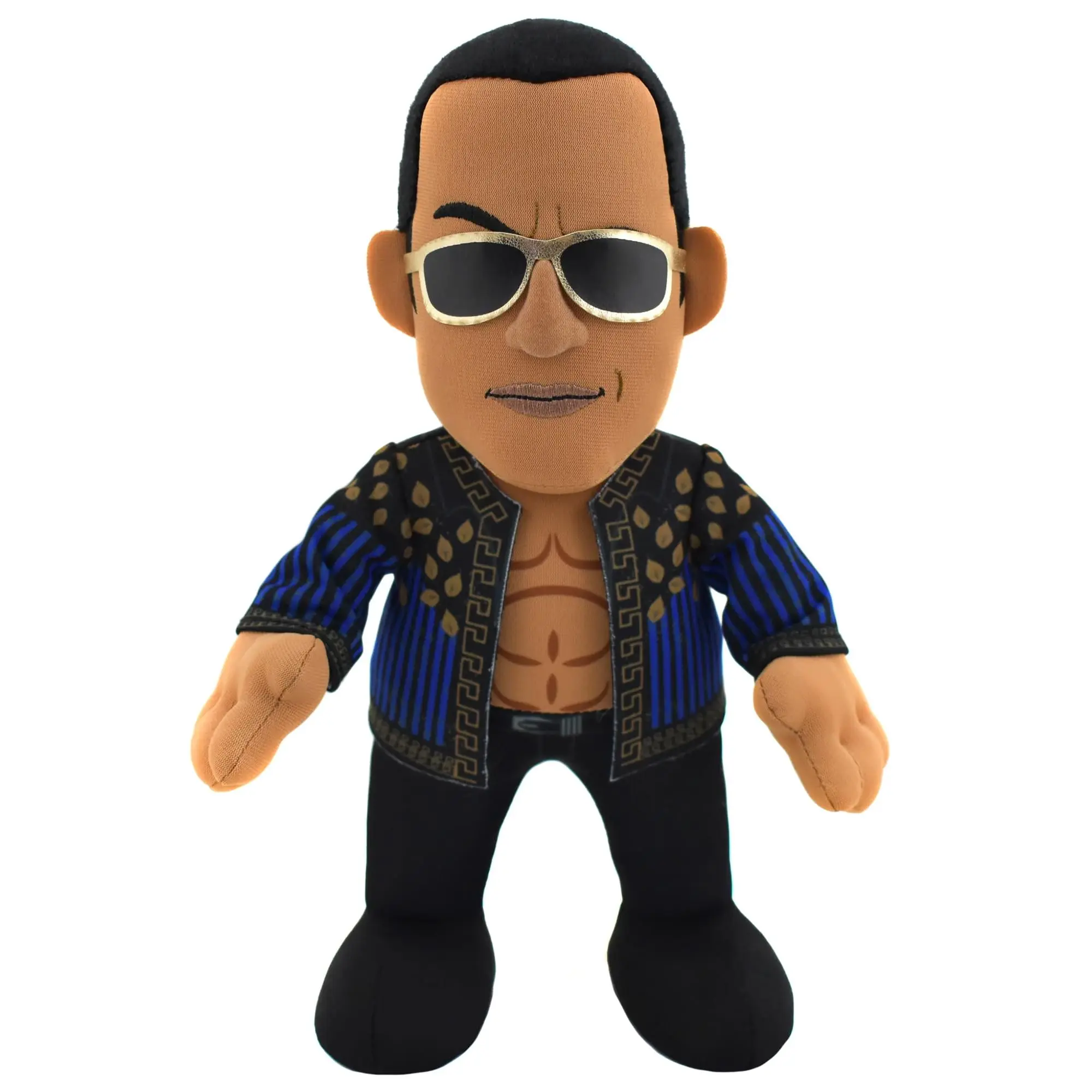 WWE The Rock 10-Inch Retro Collector Plush - Iconic Wrestler, Bleacher Creature, Fun Inspiration for Toys & Hobbies Enthusiasts
