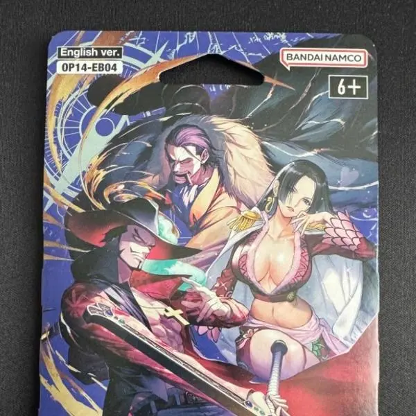 Bandai Namco One Piece TCG The Azure Sea's Seven Sleeved Booster Pack OP14 12-Card English Version for Collectors