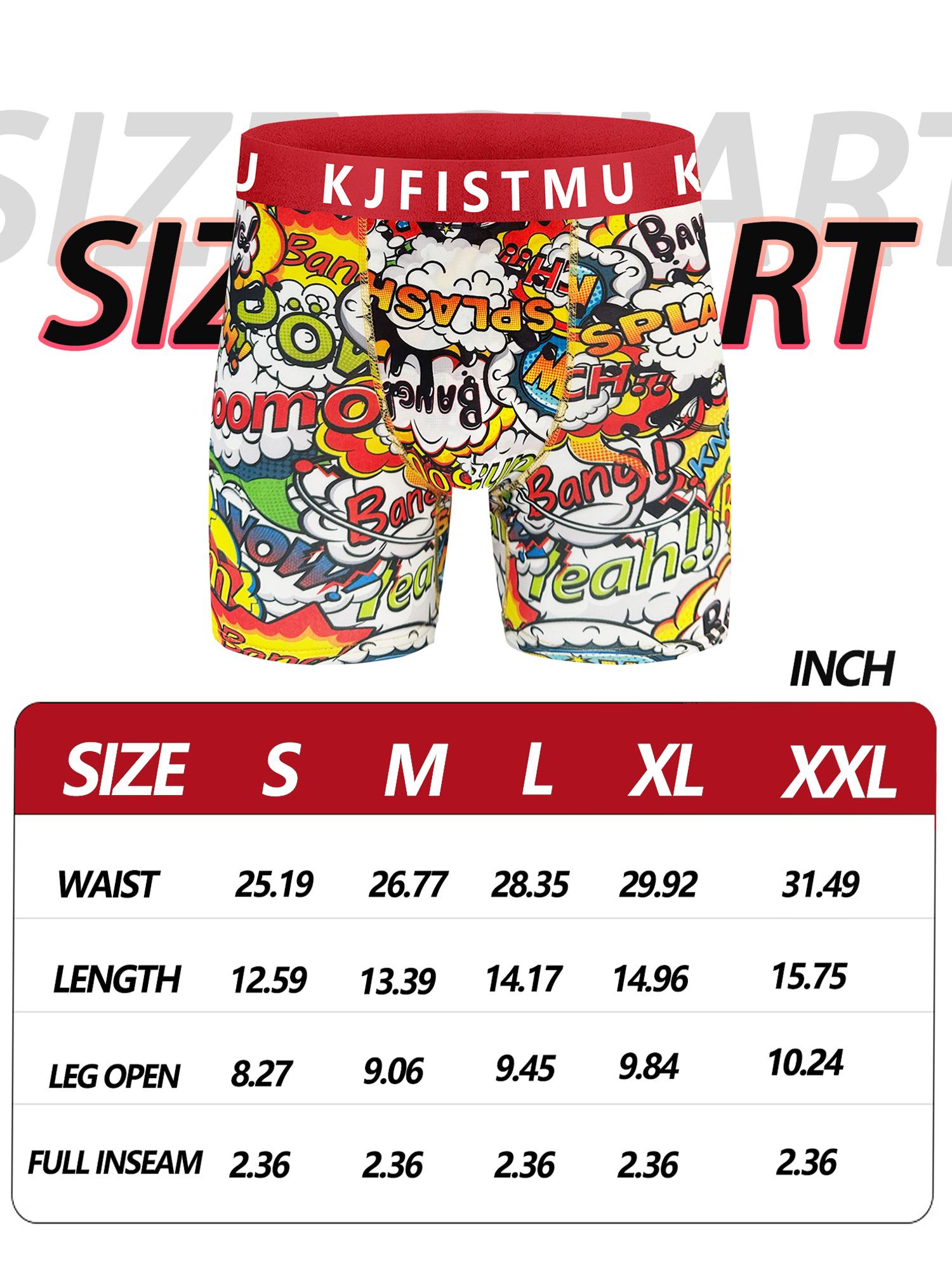 12-pack men's long boxer briefs, unique design, colorful waistband, graffiti fashion print,breathable shorts, long-lasting shape retention, silky wrap, sports lock-in, zero-pressure comfort, moves with you, men's socks - KJFISTMU Fabric Menswear Day Sweat