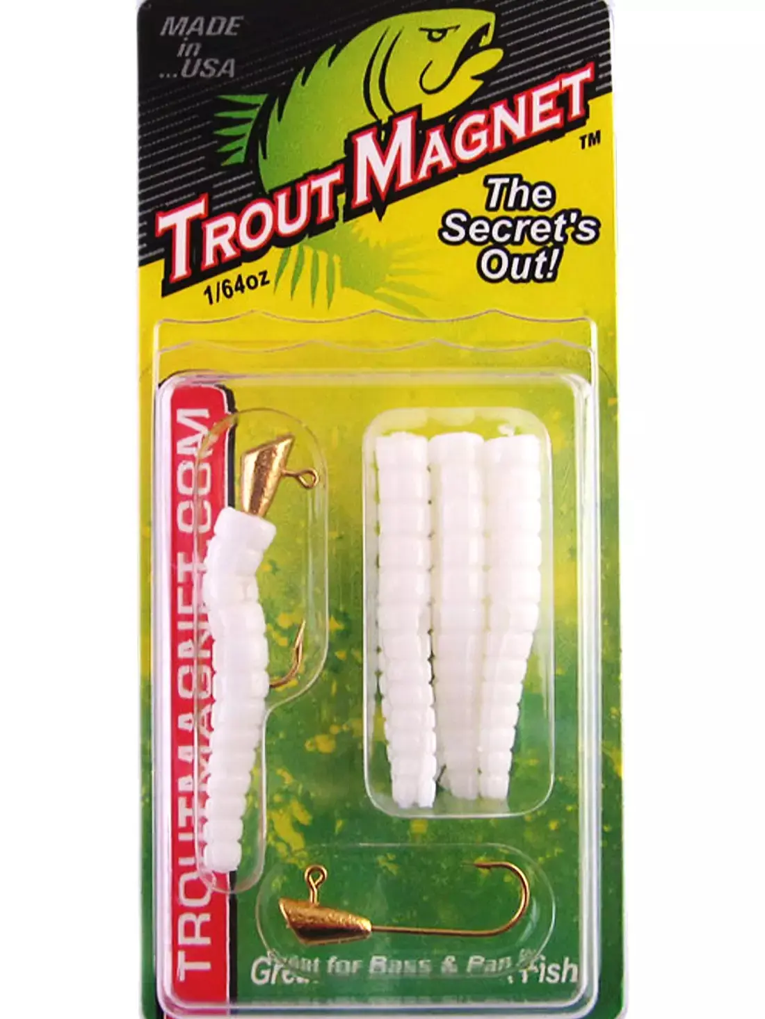 Leland Lures Trout Magnet 1/64 oz Softbait 9 Count per Pack - White