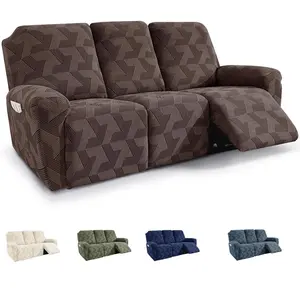1/3Seater Soft  Sofa Cover Washable Slipcover,Anti-Slip,Dustproof Recliner Cover,Pet Friendly Furniture Protector, Room Decoration.