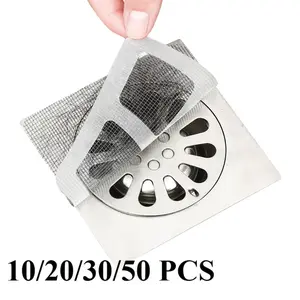 10/20/30/50 Pack Disposable Drain Covers for Kitchen and Bathroom, Hair Catcher Stickers for Shower and Sink, Anti-Blockage and Insect Protection, Shower Essentials, Disposable Convenience