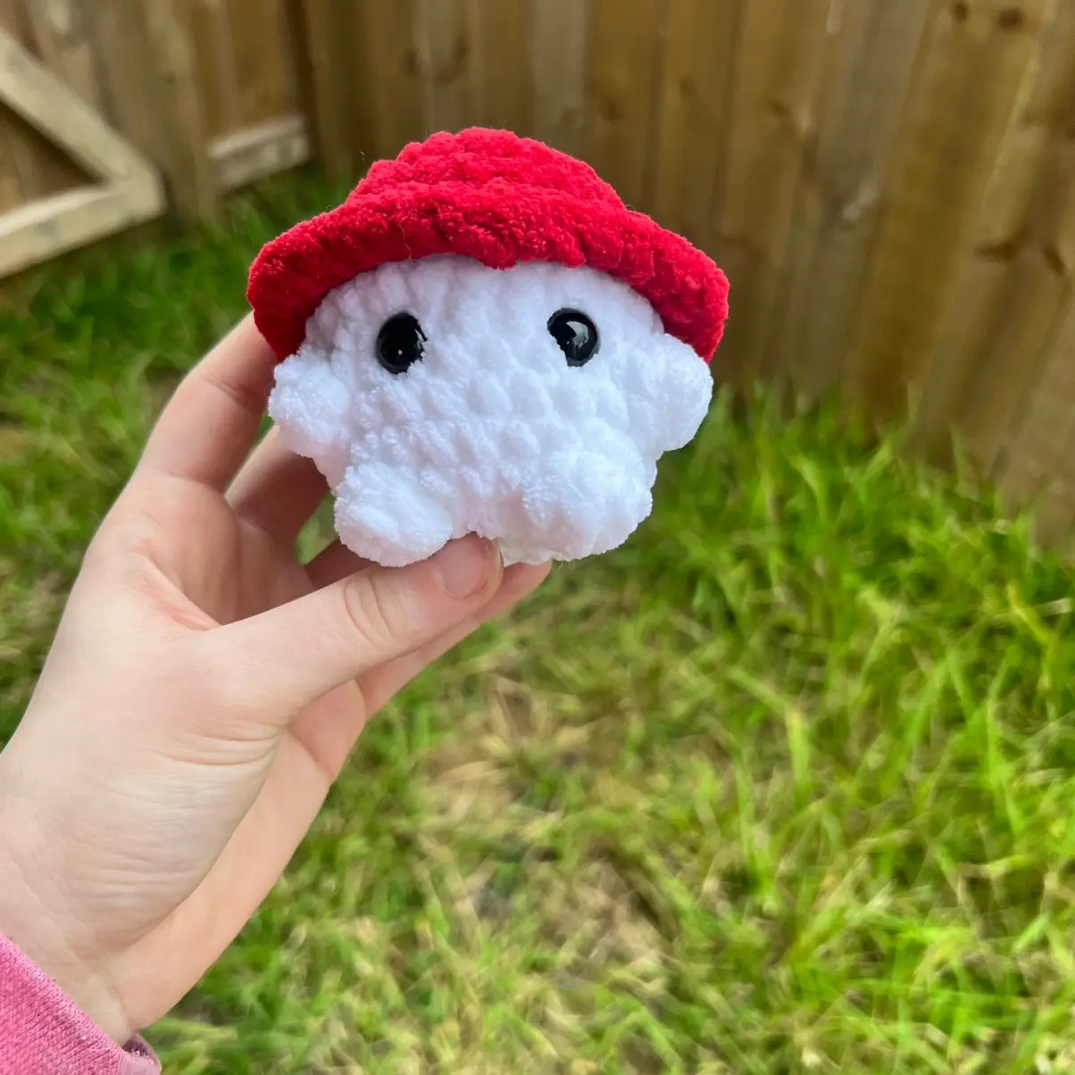 Crochet Chunky Mushrooms - Handmade Plushies in Vibrant Colors