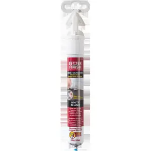 Hyde Tools 2.8oz Siliconized Kitchen & Bath White Better Finish Caulk Repair, Weatherproof, Easy Cleanup (for Automotive & Motorcycle Paint Care, Car Washing Maintenance)