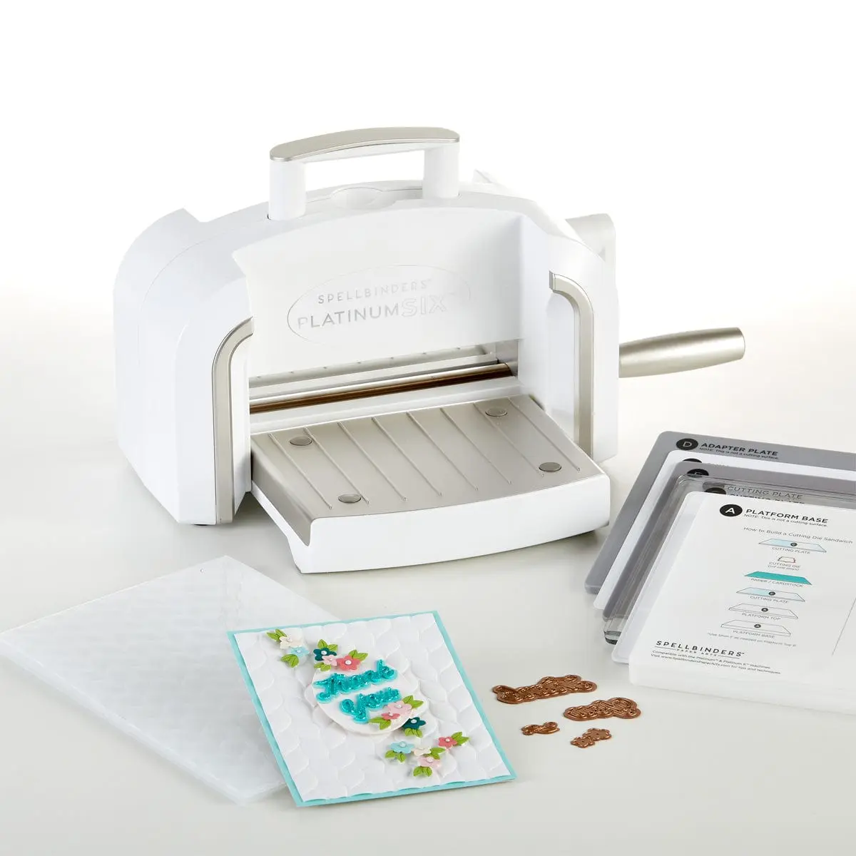Spellbinders - New & Improved Platinum SIX Machine with Universal Plate System - 6" Platform