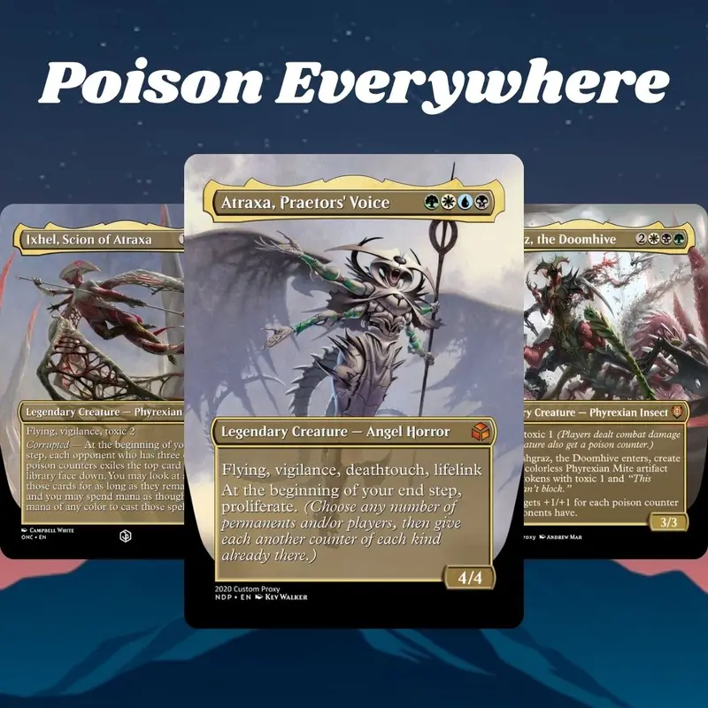mtg ixhel scion of atraxa commander deck Phyrexia: All Will Be One toxic 2 Magic The Gathering Ixhel, Scion