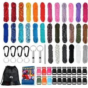 Paracord Combo Kits - 550 Type III Parachute Cord - Bracelet Crafting Kits,  Rope Making lanyards, ,Bracelet