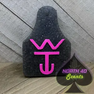 Wilson Trailers on an Ear Tag design scented car Freshie