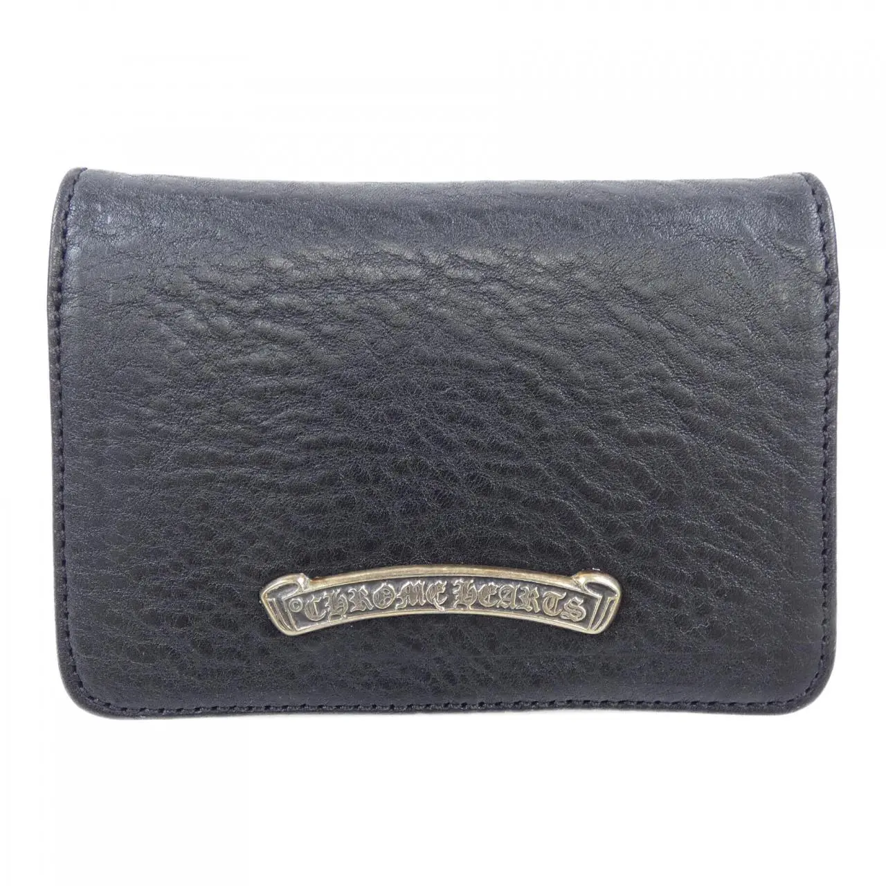 Pre-owned Chrome Hearts Calfskin Small Leather Goods Card Case