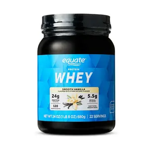 Equate Whey Protein Powder Smooth Vanilla – High Protein Drink Mix