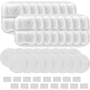 16 Sets Replacement Filters- Water Fountain Filters for Large Dogs, Pet Water Filters Compatible with oneisall 7L/230oz/1.8G Stainless Steel  Fountain