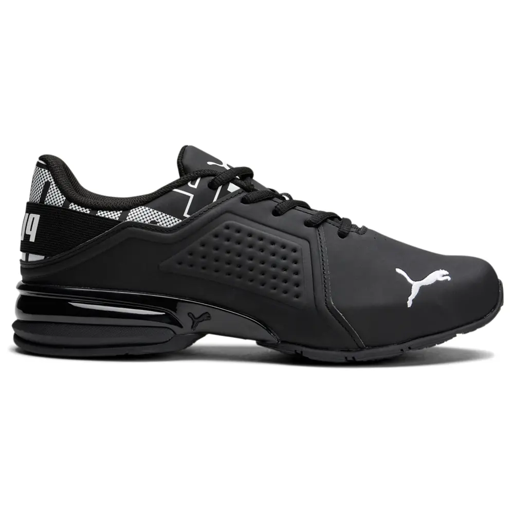 PUMA Mens Viz Runner Repeat Running Sneakers Shoes - Black