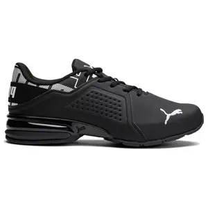PUMA Mens Viz Runner Repeat Running Sneakers Shoes - Black