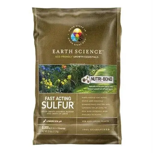 Earth Science Fast Acting Sulfur, 25lbs