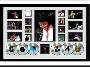 UNFRAMED - MICHAEL JACKSON SIGNED LIMITED EDITION UNFRAMED MEMORABILIA Poster, MJ THRILLER King Of Pop Bad Signed Poster