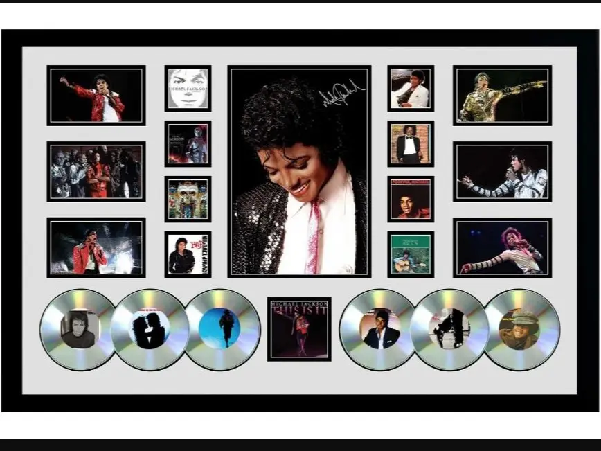 UNFRAMED - MICHAEL JACKSON SIGNED LIMITED EDITION UNFRAMED MEMORABILIA Poster, MJ THRILLER King Of Pop Bad Signed Poster