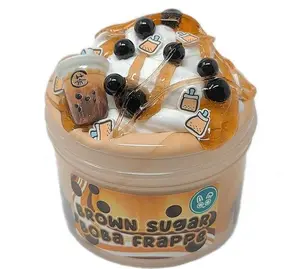 Snoop Slimes Toy - Premium Scented, Stress Relief, Fidget Toy, ASMR ( Capybara Hot Springs Slime, Bunny's Dream Journal Slime, Brown Sugar Boba Frappe Slime )
