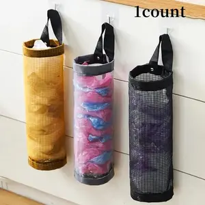 Random Color Trash Bag Storage Basket,Foldable Hanging Storage Organizer, 1 Count Home Organizers For Daily Use