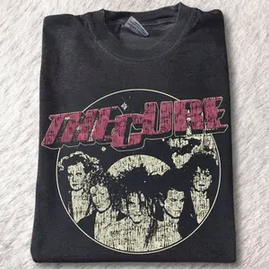 The Cure T-Shirt, Music Band T-Shirts, 90s Retro Shirt, Vintage Graphic Tee, Unisex Shirt Womenswear Menswear Top Streetwear Oufits, Gift For Men