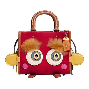 COACH Rogue 17 SWEETIE Embellished Leather Crossbody Bag for Women in Red