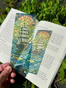 Nautical Pirate Ship Bookmark – Adventure on the High Seas, Vintage Ship Design, Perfect Gift for Pirates