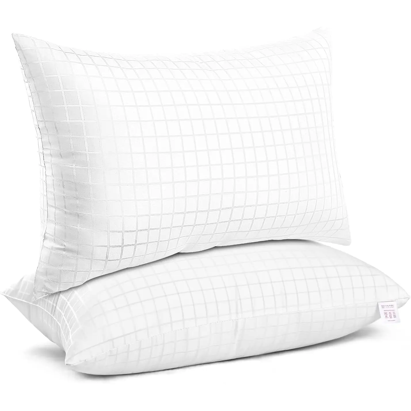 2 Pack  Size Bed Pillows for Sleeping,Super Soft Down Alternative Microfiber Filled Pillows,20 x 30 Inches,White