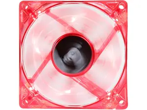 Bgears b-PWM 80 Translucent Red with RED LEDs, 2 ball Bearing PWM fan with  500 to 4000RPM, 78CFM, 37dba