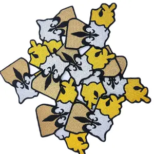 Louisiana Saints State Embroidered Iron On Patch for Clothes - High-Quality Embroidery