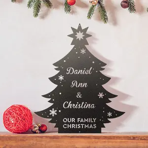 Family Christmas Tree Monogram