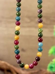 Bohemian Colorful Tourmaline Beaded, Vintage Natural Stone Choker, 4mm/6mm/8mm Beads Jewelry Gift for Women, Gemstone Necklace
