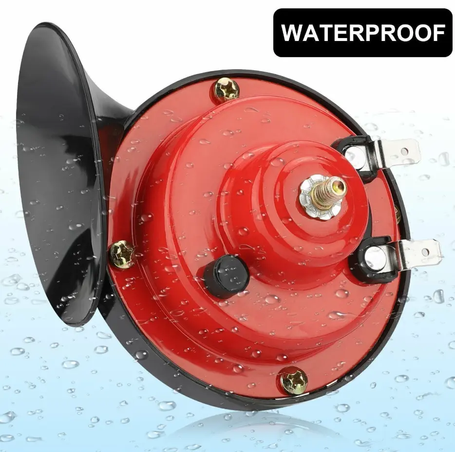 1 pc 12V Ultra-Loud Waterproof Train Horn for Truck, Car Exterior Add-on Automotive Vehicle Accessory