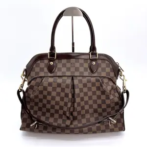 Pre-owned Louis Vuitton canvas Shoulder Bags Damier Trevi GM Bag