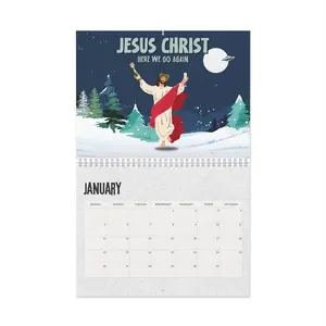 Jesus Christ Calendar 2025, Funny Adult Gift Idea, White Elephant Gift, Birthday Present Funny, Gift for Sibling, Sister , Brother