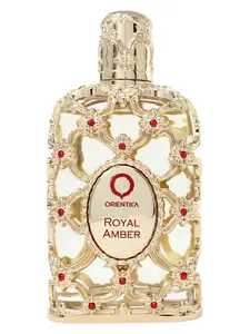 Orientica Royal Amber Eau de Parfum 80ml Luxury Collection Warm Sweet Fruity Fragrance with Bergamot Pineapple Melon Amber Vanilla Musk & Light Woods for Women and Men