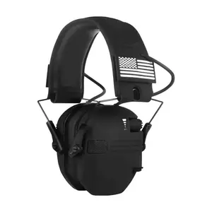Tactical Noise-Canceling Ear Muffs for Shooting and Hunting, Ultra-Thin Low Profile Design, Adjustable Volume, Hearing Protection Gear,Hunting Outdoor Tactical Communication Equipment.
