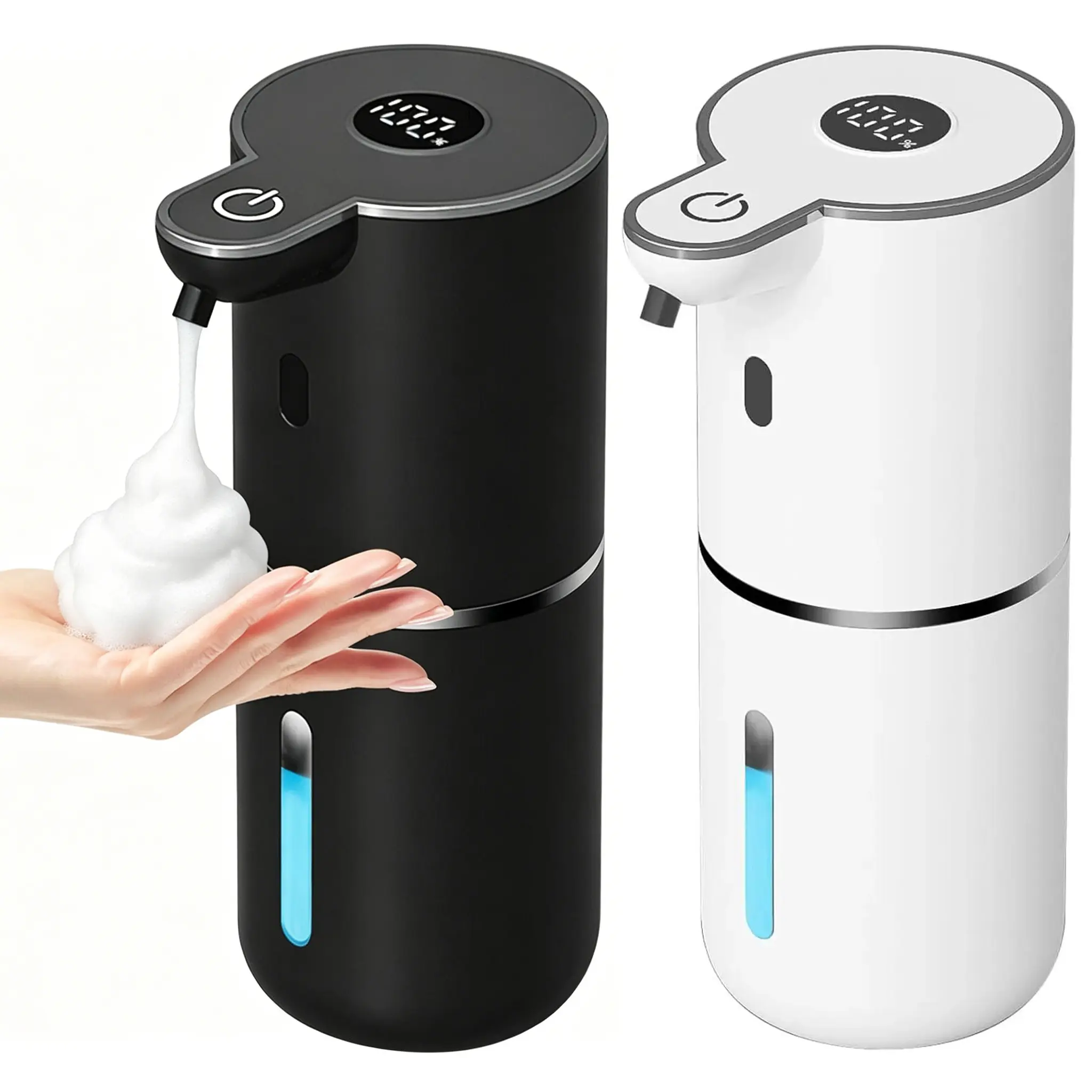 Wall-Mounted Touchless Foaming Soap Dispenser - Automatic, USB Rechargeable 12oz, 6 Adjustable Levels, Waterproof for Kitchen, Bathroom, Home Essential