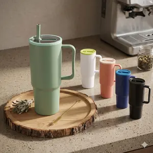 Aesthetic water bottle, 40oz tumbler with straw, cup holder friendly, cold for 24 hours, Splash tumbler review