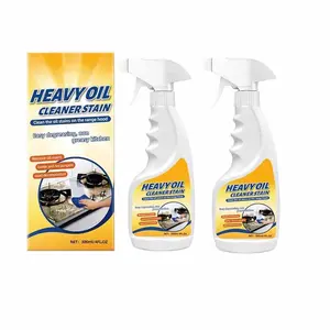 Heavy Oil Cleaner Stain, Multi Purpose Cleaner for Kitchen Use, Multi Surface Oil and Grease Remover for Oven, Stove, Range Hood, Sink and Appliances (2pcs)