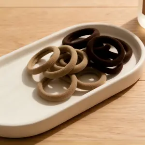 10 PCS Gentle No-Damage Small Hair Ties, Soft Elastic Hair Bands for Styling Shower