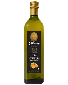 Caliendo Premium Meyer Lemon Infused Extra Virgin Olive Oil, Authentic Italian - 24.5 Fl Oz (750ML) Bottle