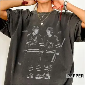 Macklin Celebrini Will Smith San Jose Hockey Vintage Comfort Colors Shirt