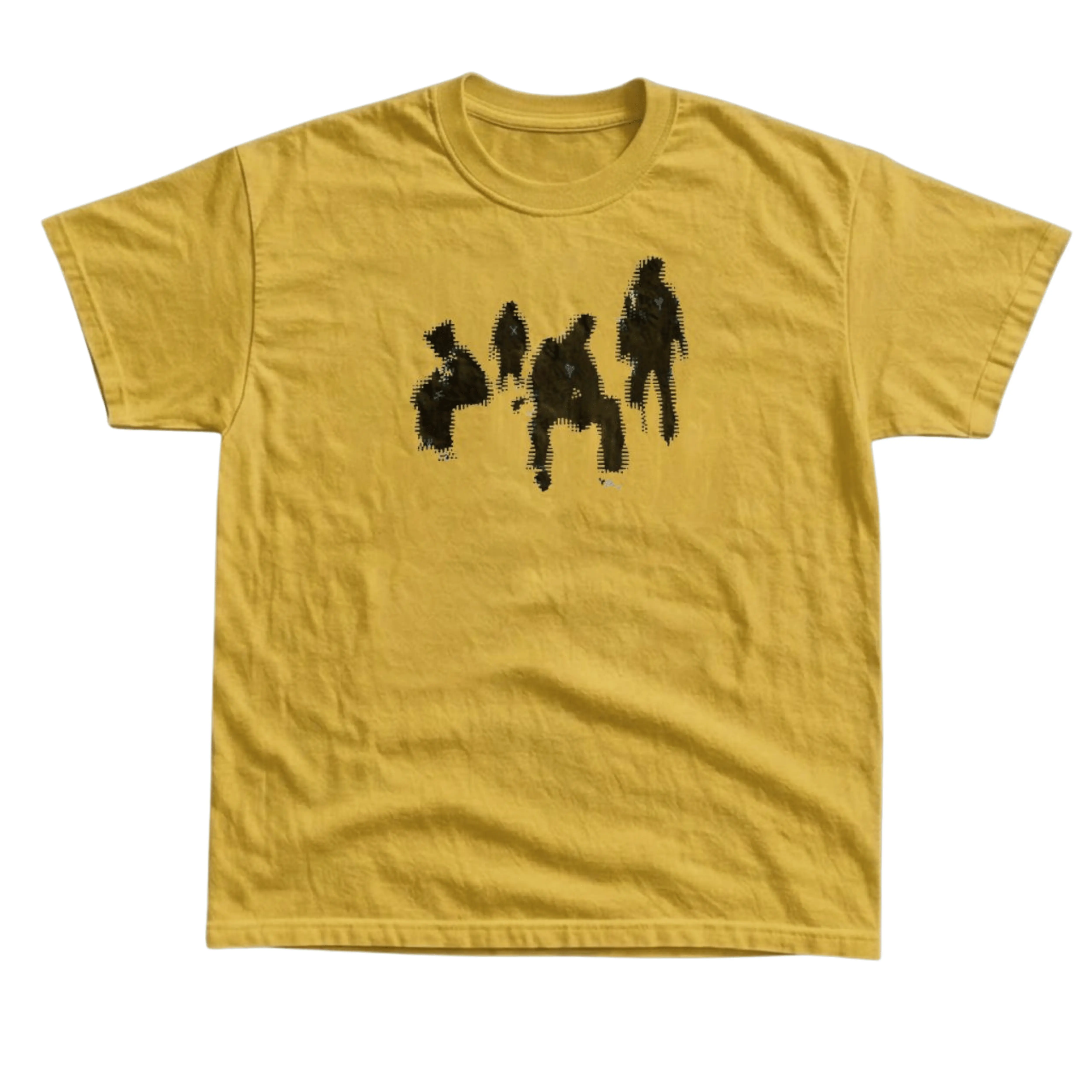 Gildan Men's and Women's T-Shirt, Vintage Style Band Silhouette Graphic Tee, Indie Rock Alternative Music Art, Halftone Glitch Musician Top, Y2K Grunge Streetwear, Retro Concert Festival Outfit, Cool Music Lover Musician Gift