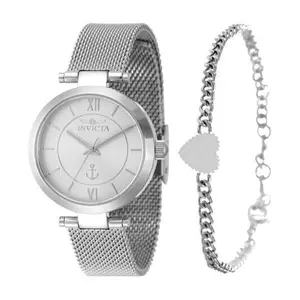 Invicta Women's Stainless Steel Watch & Bracelet Set