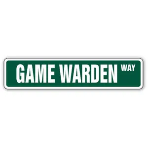 SignMission  4 x 18 in. Game Warden Street Sign