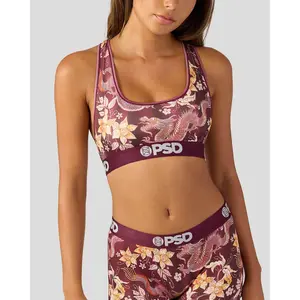 PSD Womens Silky Dragon Racerback Sports Bra - Comfortable, Breathable, Ultra-light Fabric PSD Womens Silky Dragon Racerback Sports Bra - Comfortable, Breathable, Ultra-light Fabric